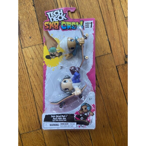 Tech Deck Sk8 Crew Series 1 Twin Shred Pack Figures + Skateboards Sealed - Picture 1 of 4